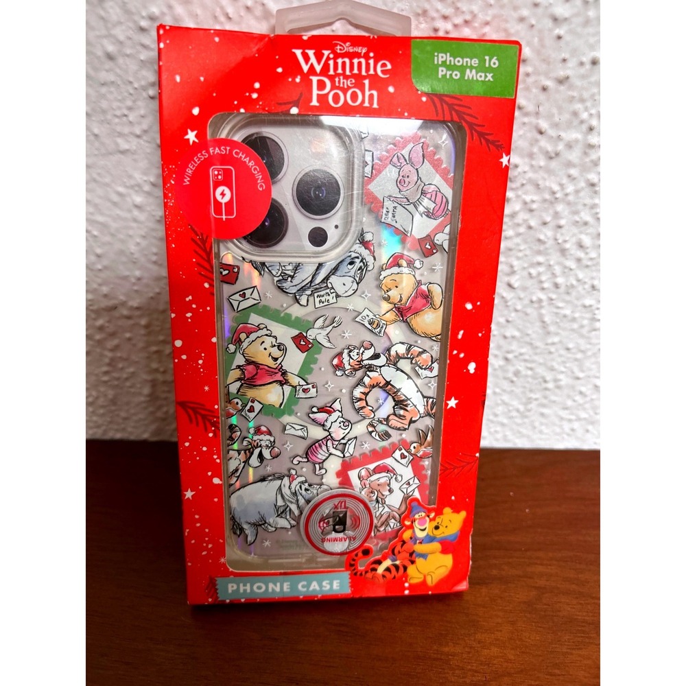 Disney Winnie the Pooh iPhone 16 Pro Max Case Holiday Christmas Skinnydip New